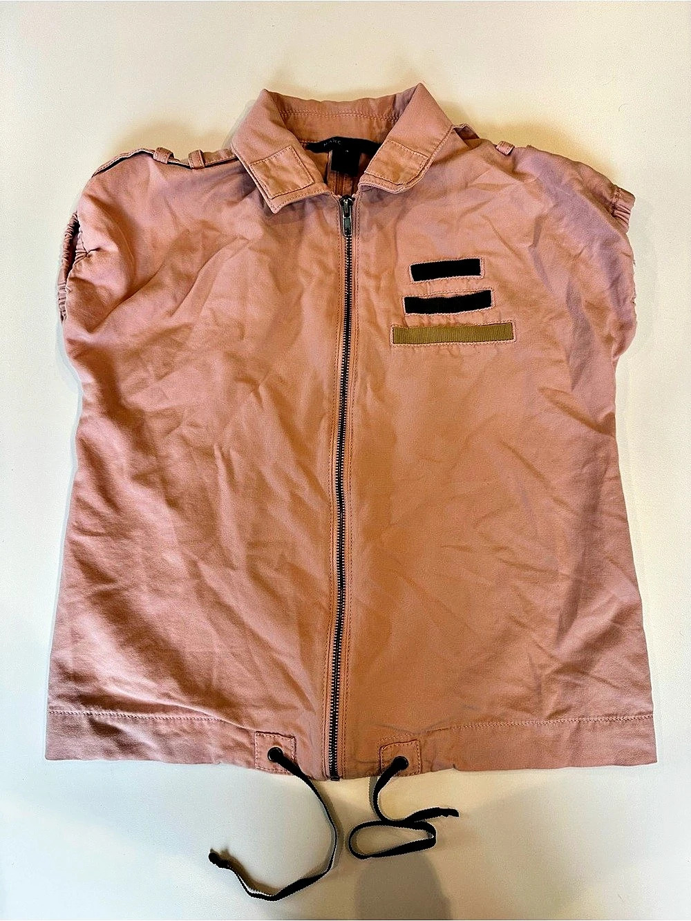 Marc Jacobs Pink Utility Military Short Sleeve Jacket Size 4